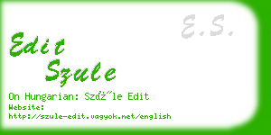 edit szule business card